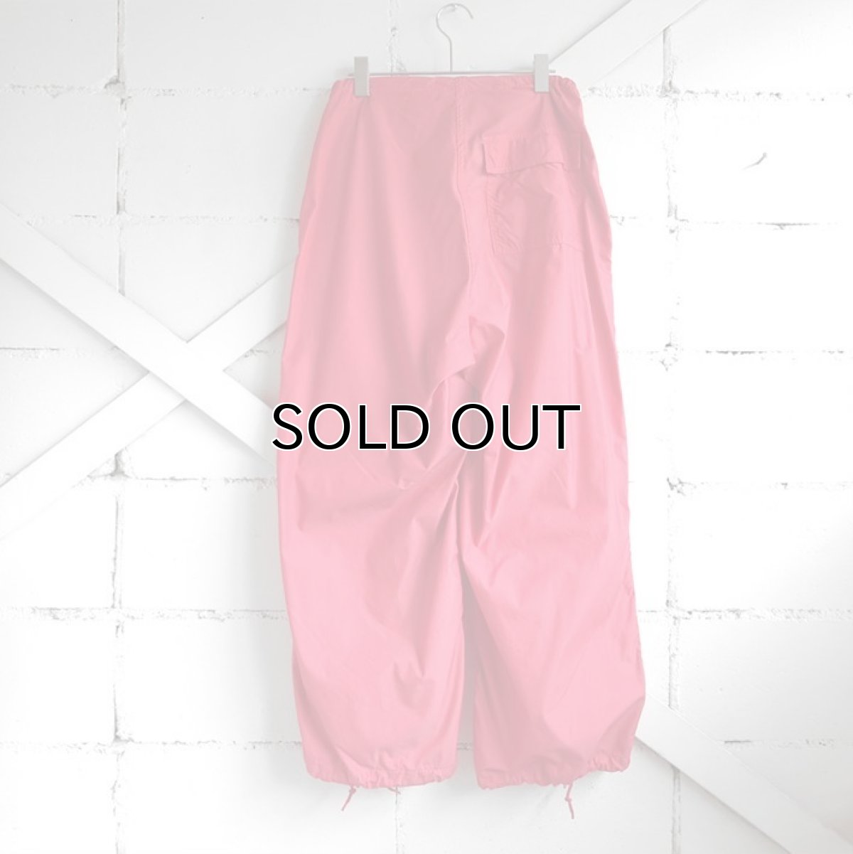 画像2: 1990's U.S. ARMY Snow Camouflage Over Trousers  -Over Dyed-　RED　size X-SMALL-REGULAR (2)