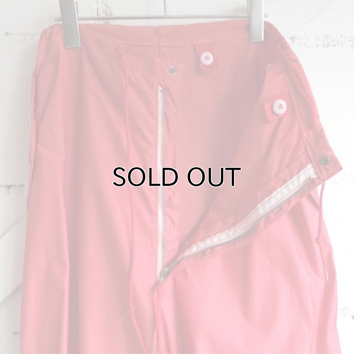 画像8: 1990's U.S. ARMY Snow Camouflage Over Trousers  -Over Dyed-　RED　size X-SMALL-REGULAR (8)