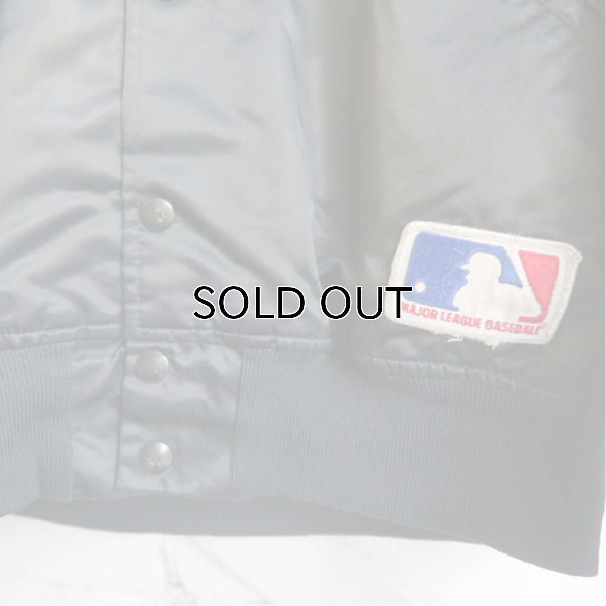 画像6: 1980's MLB "CHICAGO WHITE SOX" Nylon Satin Stadium Jacket　BLACK　size MEDIUM (6)