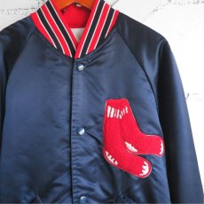 画像5: 1980's STARTER "BOSTON RED SOX" Nylon Satin Stadium Jacket　NAVY　size MEDIUM (5)