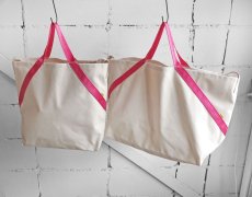 画像5: Riprap "A TOTE" -STUDIO MADE-　color NATURAL/FUCHSIA　size MEDIUM, LARGE (5)