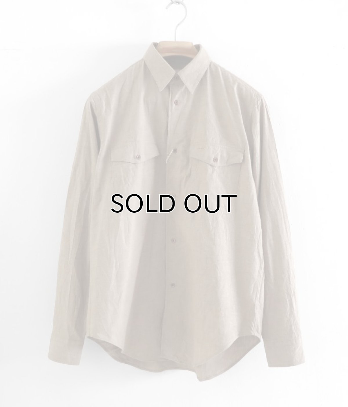 画像1: Riprap "GRASSES HOLE SHIRT" -6OZ CHAMBRAY-  color BEIGE　size L, XL (1)