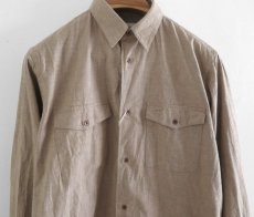 画像3: Riprap "GRASSES HOLE SHIRT" -6OZ CHAMBRAY-  color BEIGE　size L, XL (3)