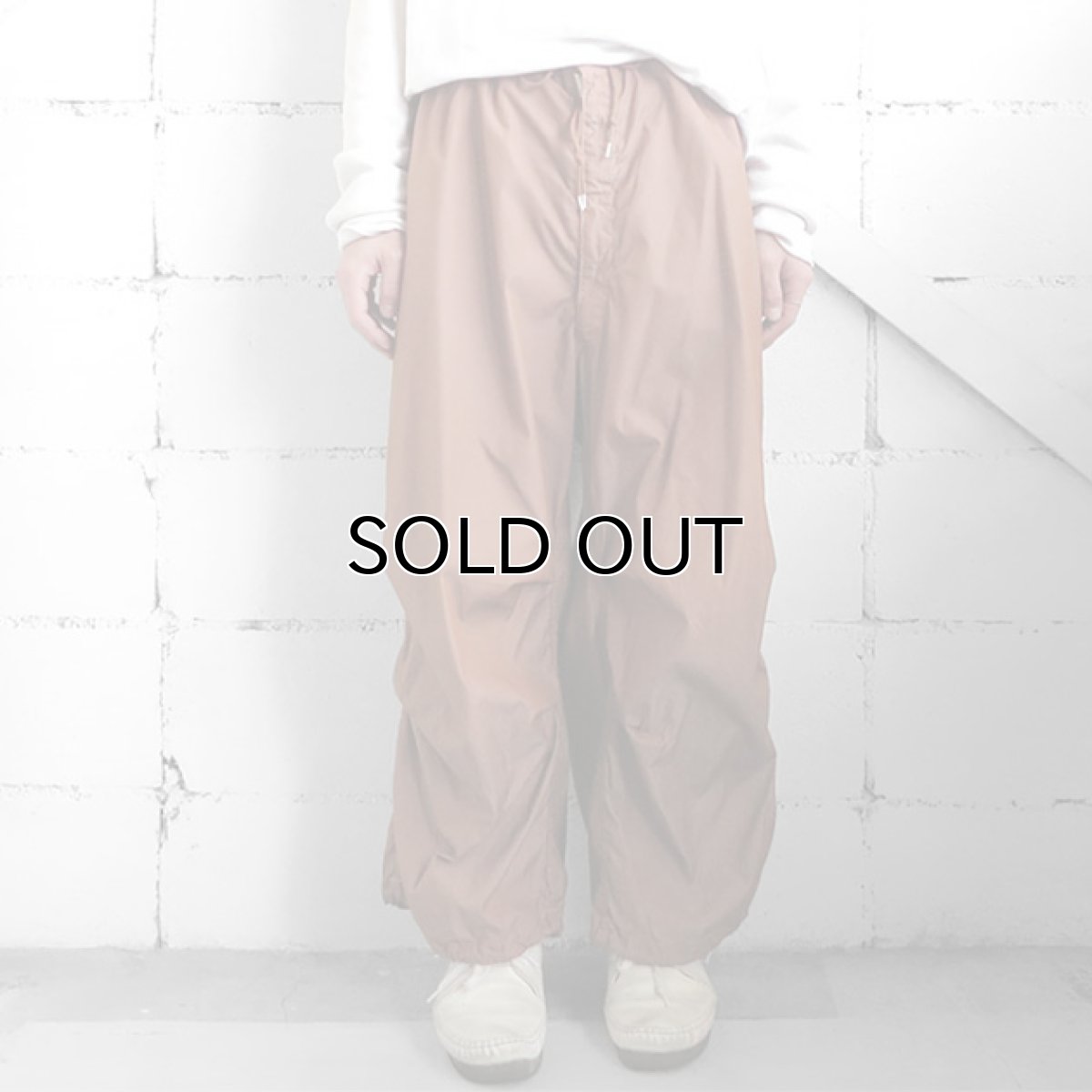 画像3: 1990's U.S. ARMY Snow Camouflage Over Trousers  -Over Dyed-　LIGHT BROWN　size MEDIUM-SHORT (3)