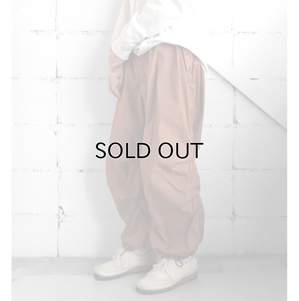 画像4: 1990's U.S. ARMY Snow Camouflage Over Trousers  -Over Dyed-　LIGHT BROWN　size MEDIUM-SHORT (4)