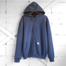 画像1: "Carhartt" Heavy Sweat Zip up Parka with -Quilting Liner-　NAVY　size XXL (1)