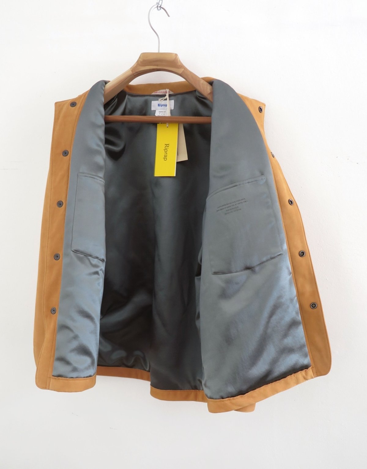 画像5: Riprap "HUNTING JACKET" -BELGIAN COW NUBUCK-　color YELLOW (5)