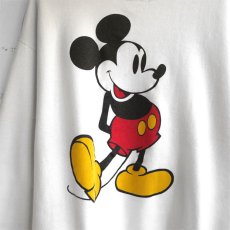 画像4: 1980's DISNEY "MICKEY MOUSE" Print  Sweat Shirt　WHITE　size L-XL (4)