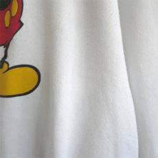画像6: 1980's DISNEY "MICKEY MOUSE" Print  Sweat Shirt　WHITE　size L-XL (6)