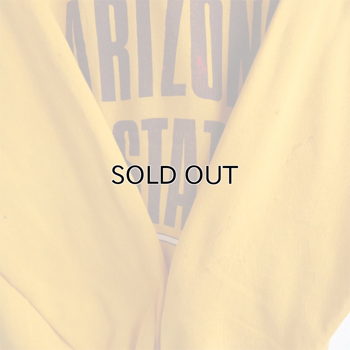 画像5: 1980's~ "ARIZONA STATE" Print  Sweat Shirt MUSTARD size L (5)