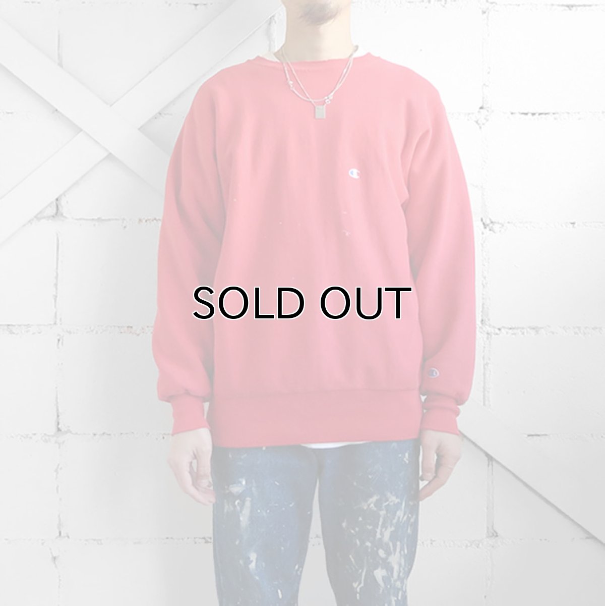 画像2: 1990's Champion "REVERSE WEAVE" Sweat Shirt RED size L(表記L) (2)