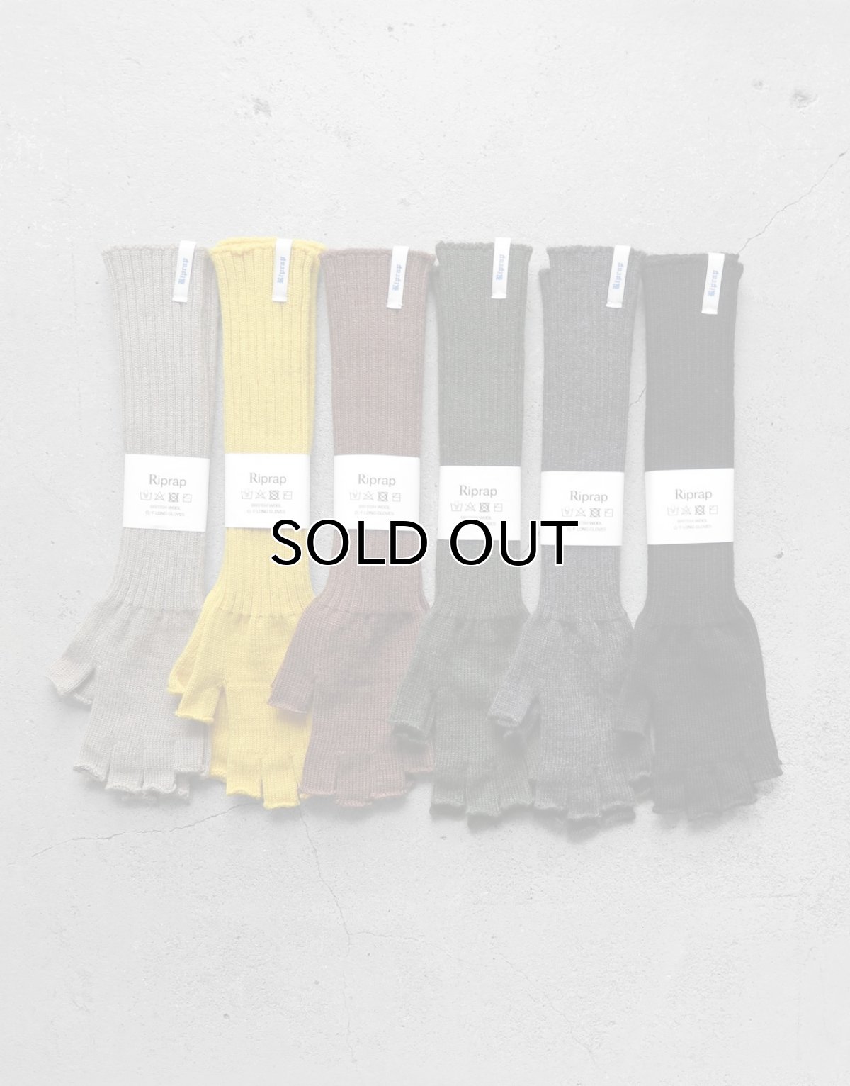 画像1: Riprap "O/F LONG GLOVES" -BRITISH WOOL-　size FREE (1)