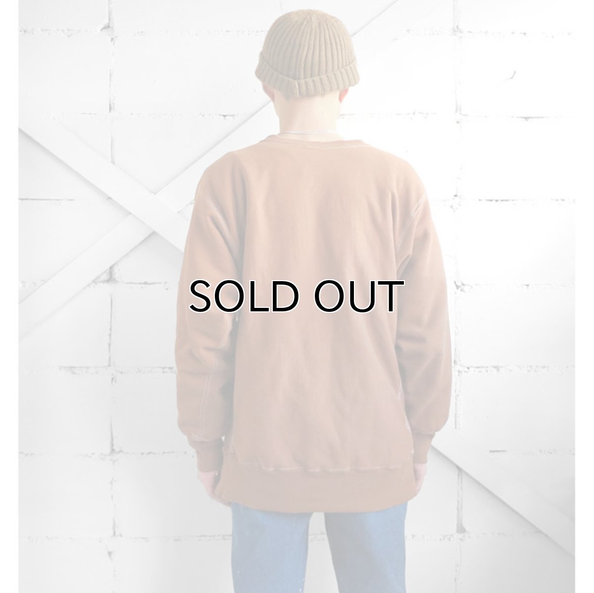 画像3: 1990's Champion "REVERSE WEAVE" Sweat Shirt -Over Dyed- LIGHT BROWN size L-XL(表記XXL) (3)