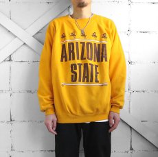 画像2: 1980's~ "ARIZONA STATE" Print  Sweat Shirt　MUSTARD　size L (2)