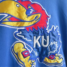 画像6: 1990's STARTER "KANSAS UNIV." Patched Sweat Shirt　BLUE　size XXL (6)