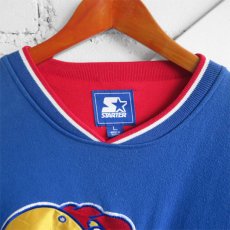 画像7: 1990's STARTER "KANSAS UNIV." Patched Sweat Shirt　BLUE　size XXL (7)