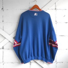 画像2: 1990's STARTER "KANSAS UNIV." Patched Sweat Shirt　BLUE　size XXL (2)