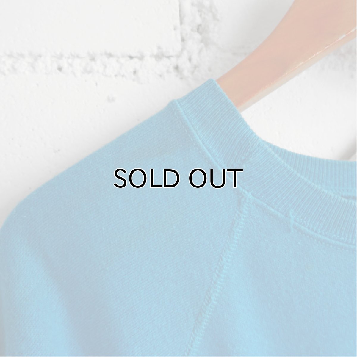 画像5: 1980's HANES "SAN FRANCISCO" Foam Print  Sweat Shirt TURQUOISE BLUE size L (5)