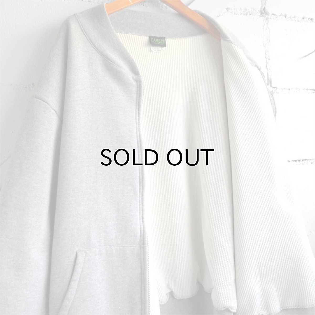 画像4: NEW "CAMBER" Heavy oz Sweat Jacket -Thermal Lined-　HEATHER GREY　size 3XL (4)