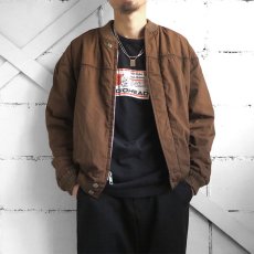 画像2: 1960's~ "Derby of San Francisco" Cap Shoulder Jacket 中綿仕様　BROWN　size M(表記40) (2)