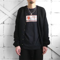 画像2: 1960's U.S.A. Alpaca Wool Knit Cardigan　BLACK　size M(表記M) (2)