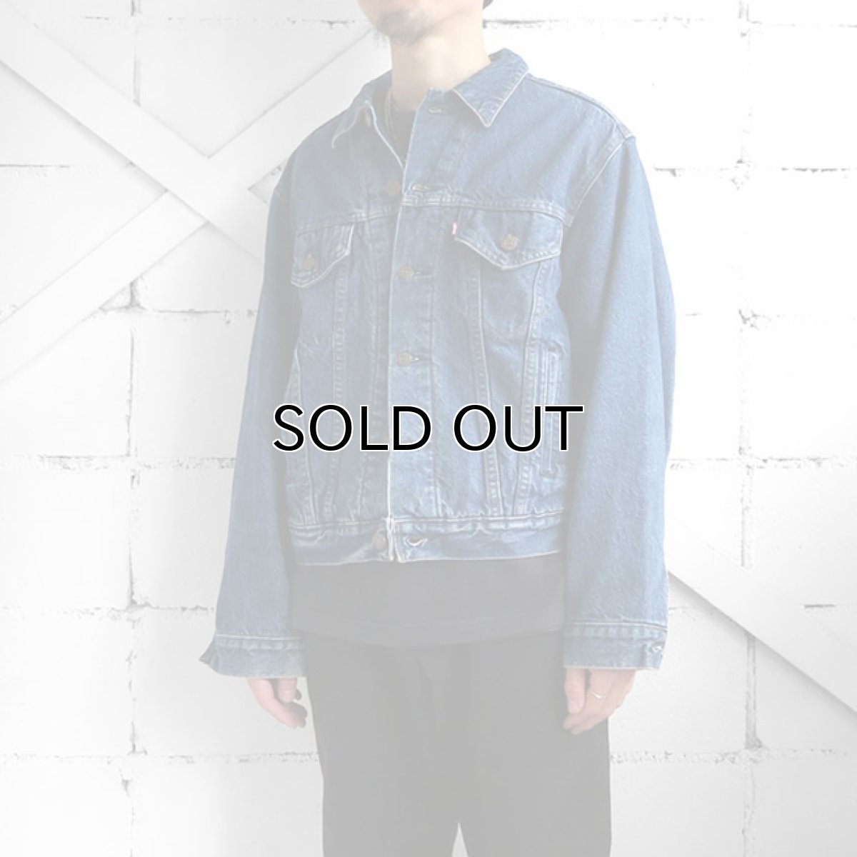 画像3: 1980's Levi's "70411" Blue Denim 4Pocket Jacket フランネル裏地 BLUE DENIM size M-L (3)