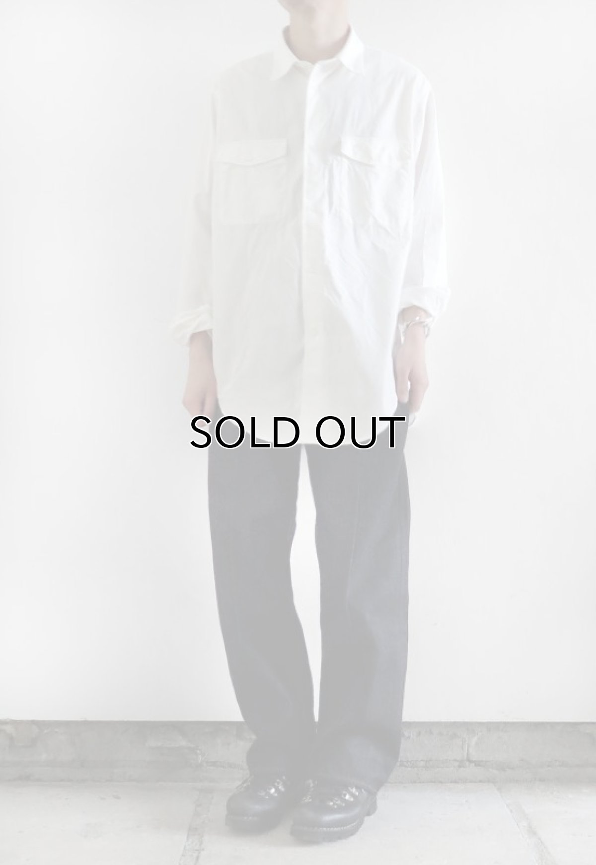 画像12: Riprap "GRASSES HOLE SHIRT" -6OZ CHAMBRAY-  color BEIGE　size L, XL (12)