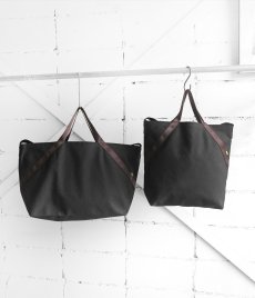 画像1: Riprap "A TOTE" -STUDIO MADE-　color BLACK/DARK BROWN　2 SIZE (1)