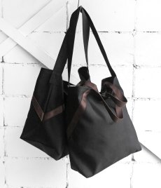 画像2: Riprap "A TOTE" -STUDIO MADE-　color BLACK/DARK BROWN　2 SIZE (2)