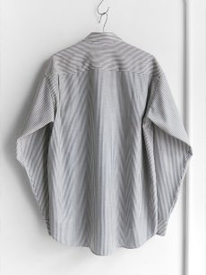 画像2: Riprap "FF REGULAR COLLAR SH" -WASHABLE WOOL POPLIN-　color FAKE HICKORY (2)