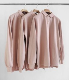 画像6: Riprap "L/S POLO SHIRT" -HEAVY WEIGHT MOSS-　color DUSTY PINK (6)