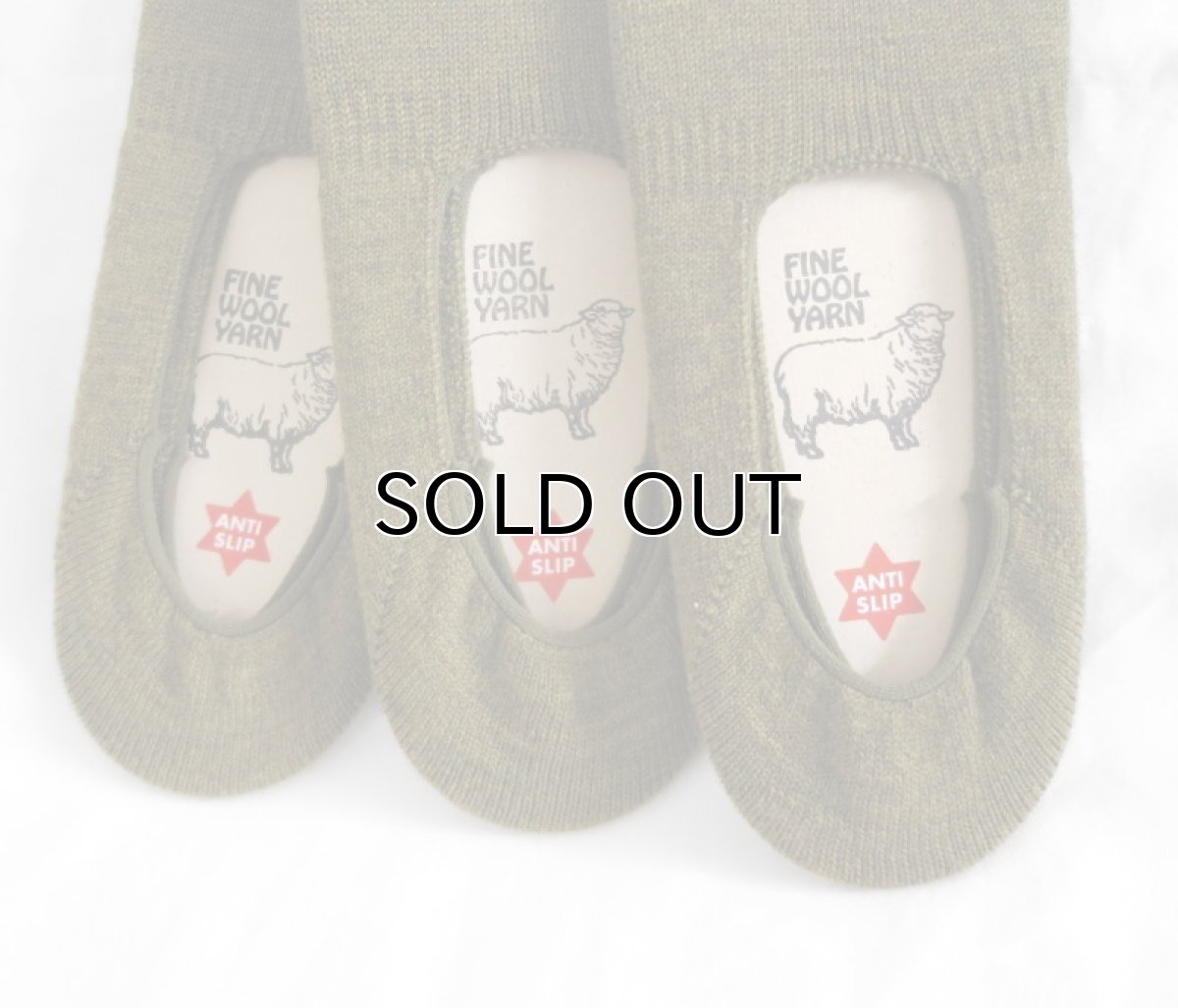 画像3: Riprap "NZ MERINO INVISIBLE SOCKS" -made by HALISON-　color DRIED LEAF　size FREE (3)