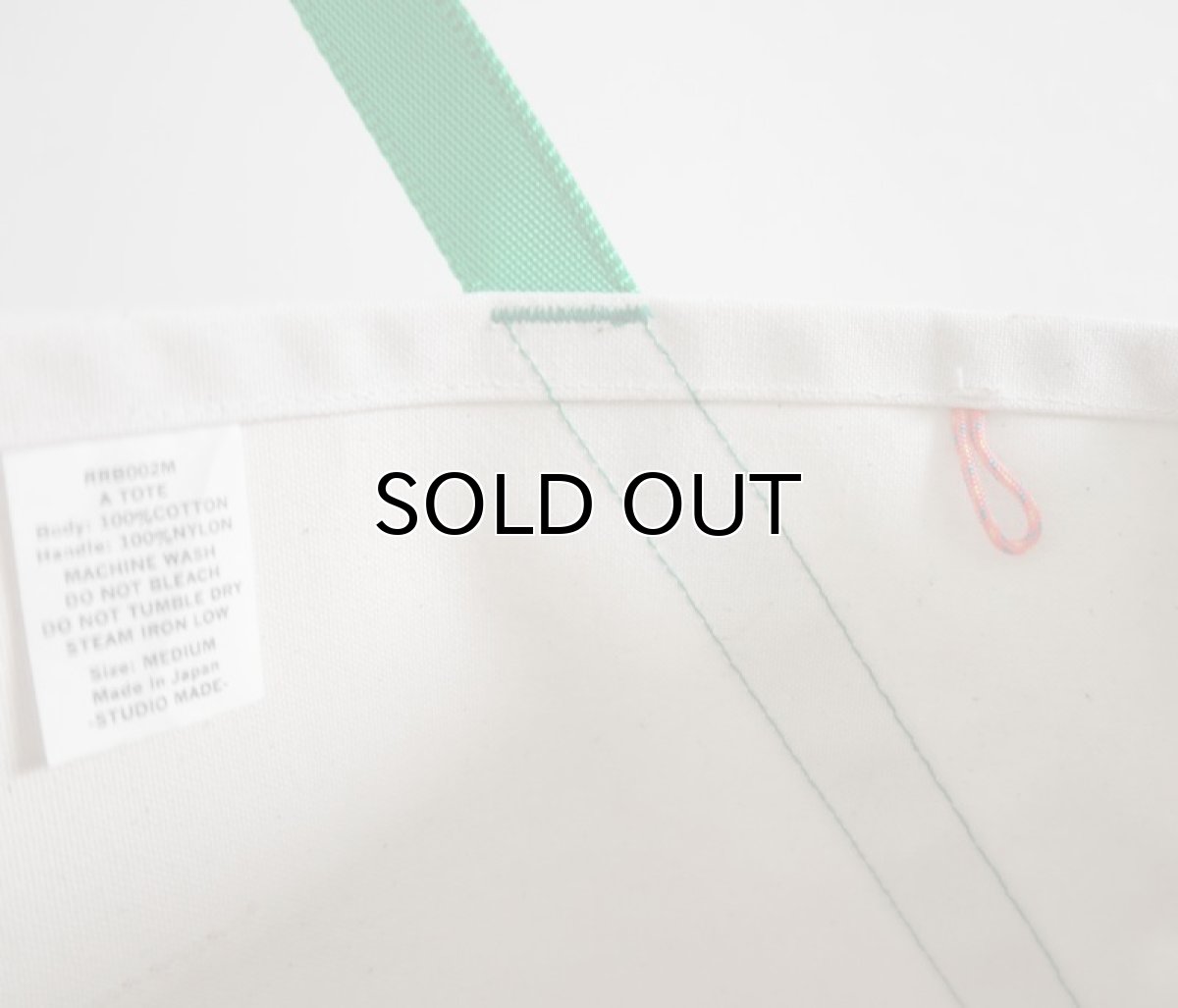 画像6: Riprap "A TOTE" -STUDIO MADE- color NATURAL/ORANGE, GREEN size MEDIUM (6)