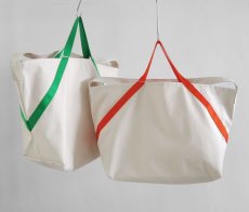 画像1: Riprap "A TOTE" -STUDIO MADE-　color NATURAL/ORANGE, GREEN　size LARGE (1)