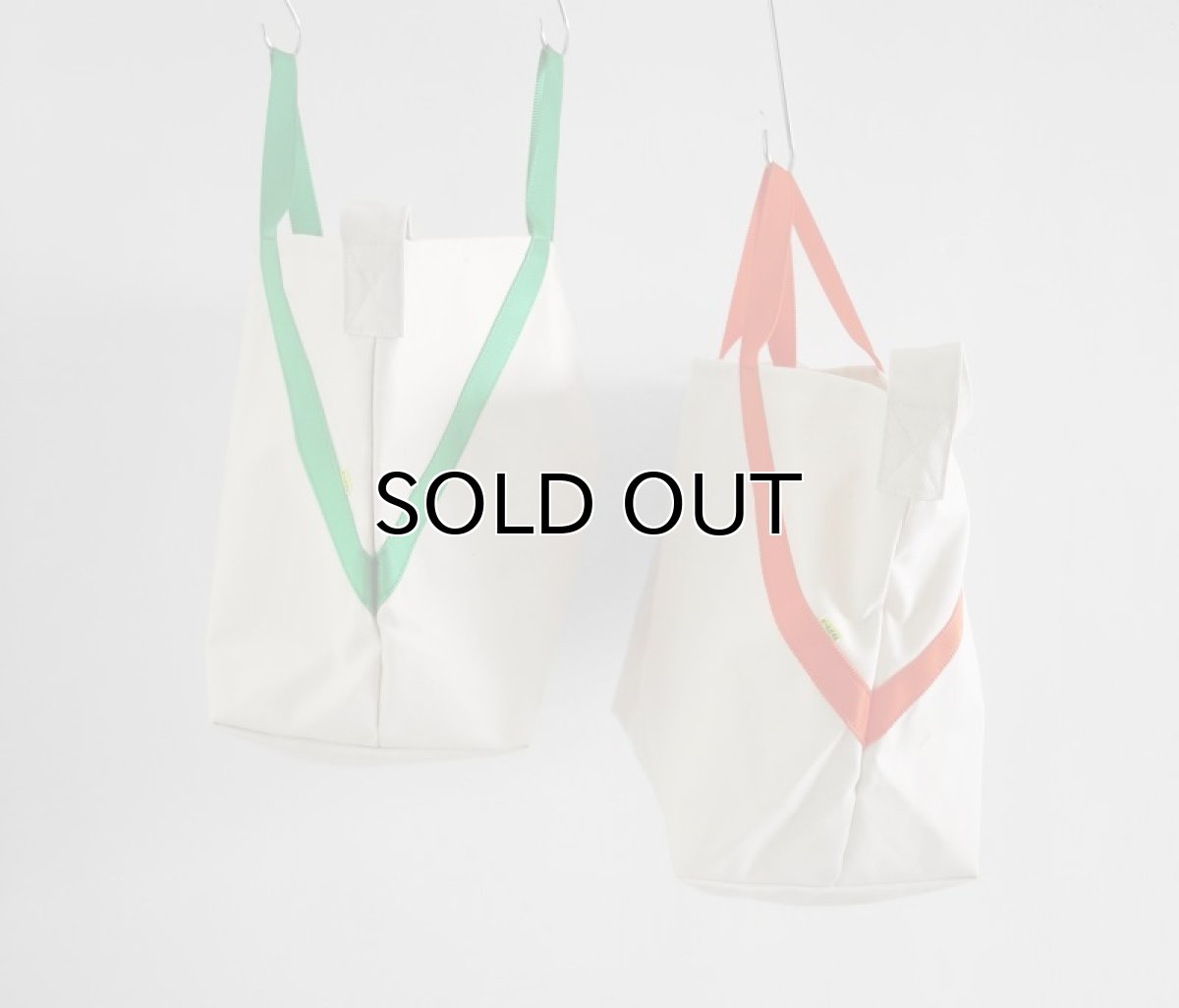 画像2: Riprap "A TOTE" -STUDIO MADE-　color NATURAL/ORANGE, GREEN　size LARGE (2)