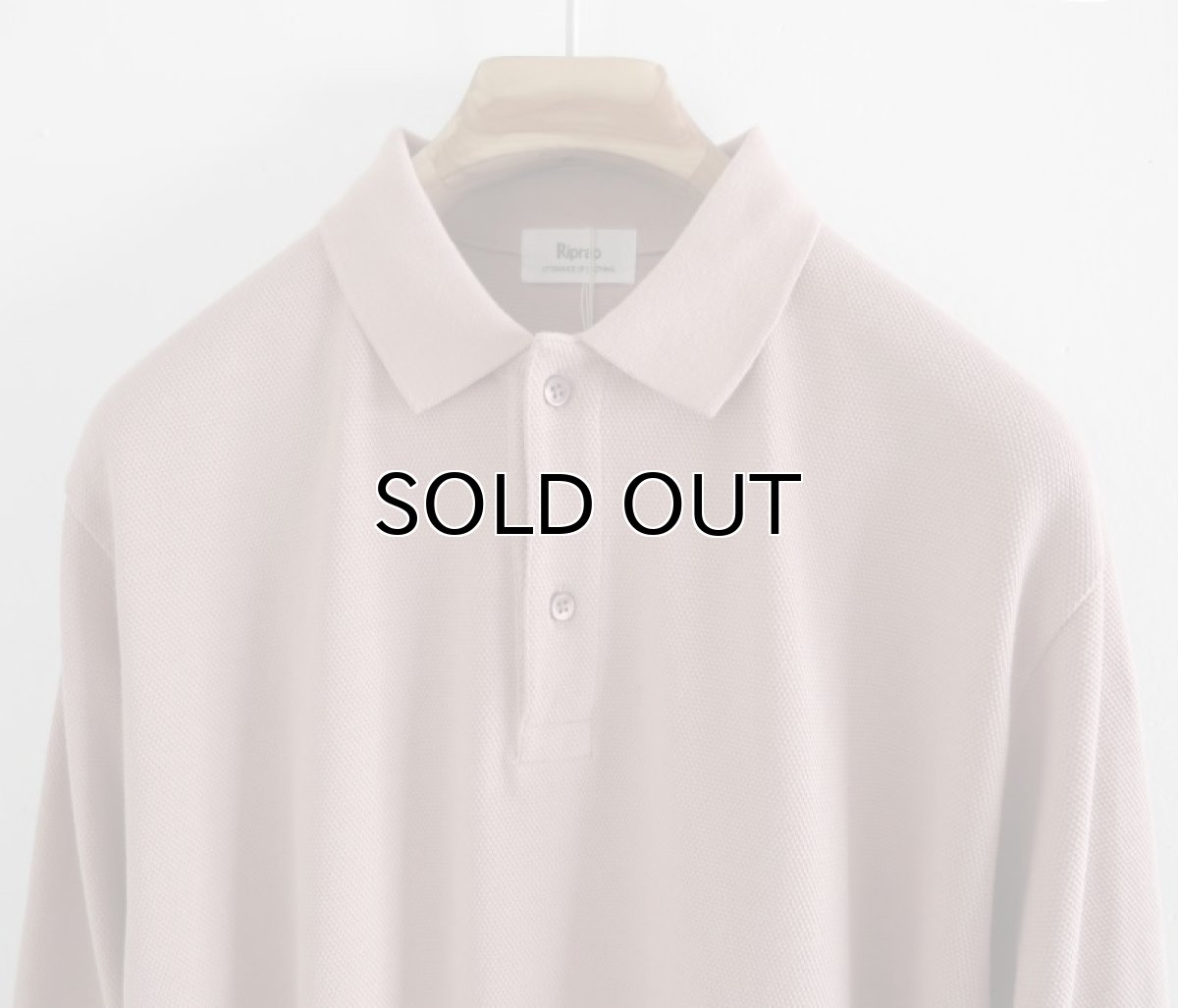 画像3: Riprap "L/S POLO SHIRT" -HEAVY WEIGHT MOSS-　color DUSTY PINK (3)