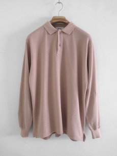 画像1: Riprap "L/S POLO SHIRT" -HEAVY WEIGHT MOSS-　color DUSTY PINK (1)