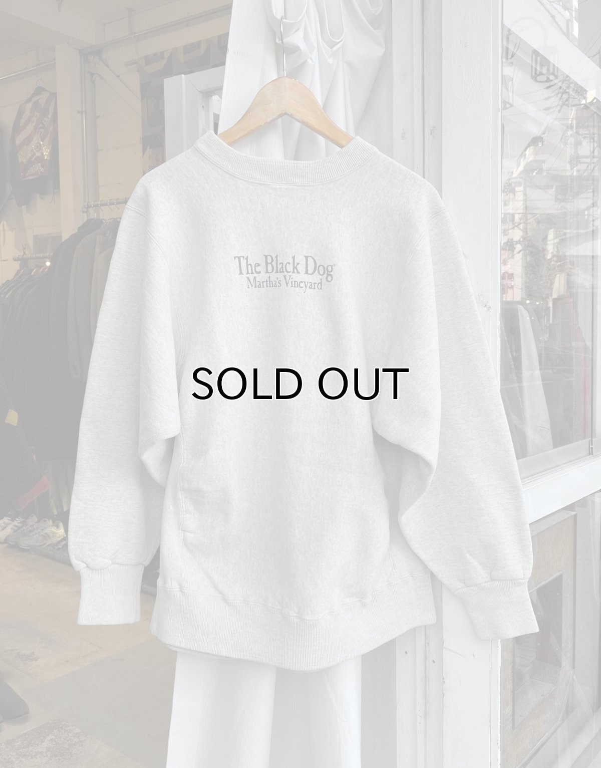 画像2: 1990's "The Black Dog" Sweat Shirt HEATHER GREY (2)