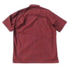 画像2: Riprap "S/S Semi Open Collar Shirt" -Plaid Broad-  color BROWN/RED　size MEDIUM, LARGE, X-LARGE (2)