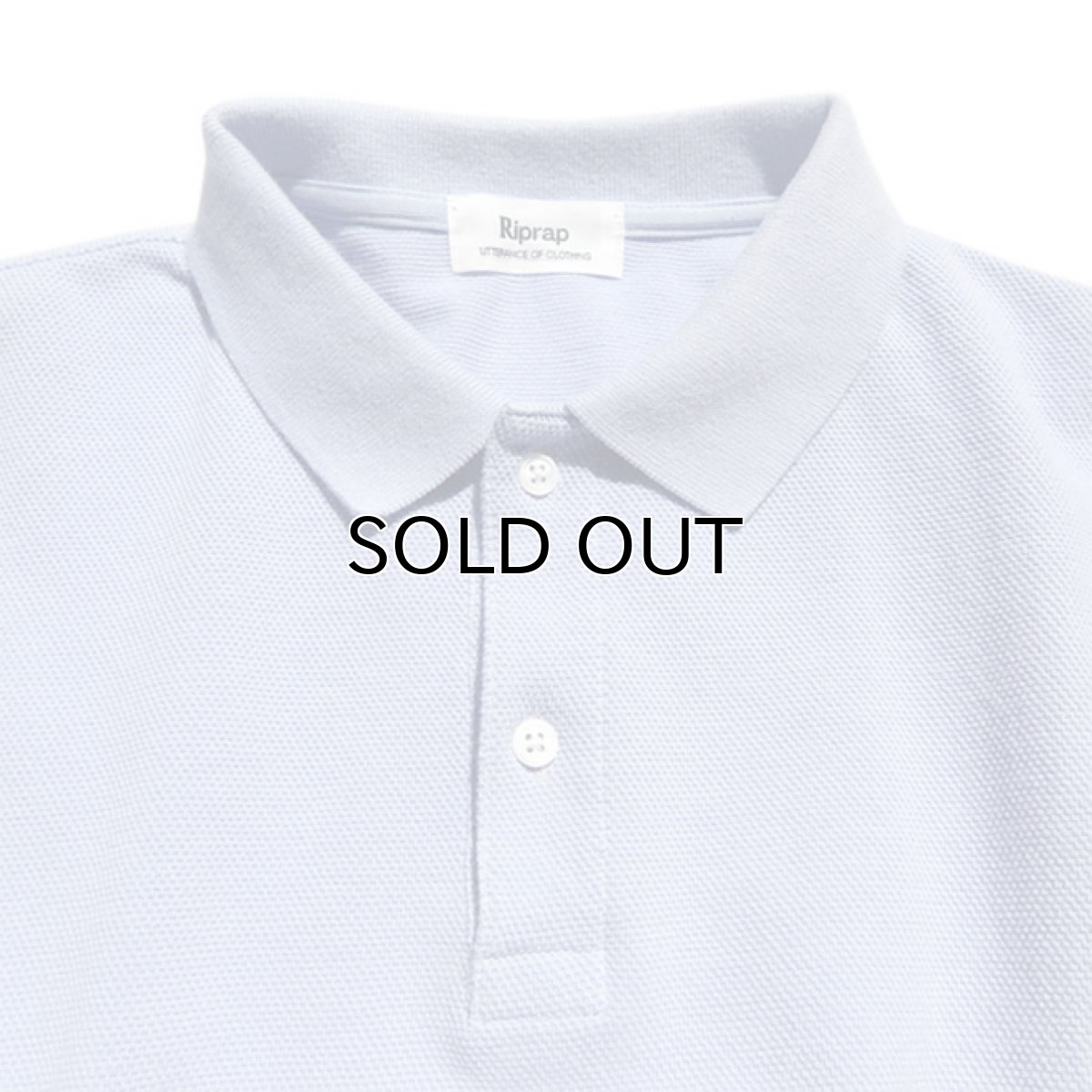 画像2: Riprap "L/S Polo Shirt" -Heavy Weight Moss-　color SAX　size MEDIUM, LARGE, X-LARGE (2)