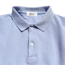 画像2: Riprap "L/S Polo Shirt" -Heavy Weight Moss-　color SAX　size MEDIUM, LARGE, X-LARGE (2)