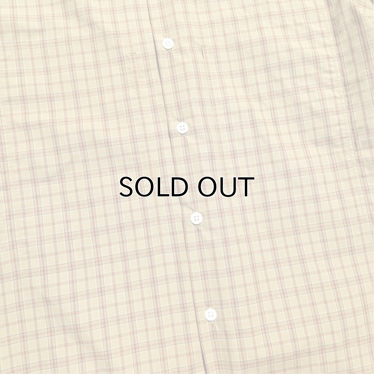 画像5: Riprap "S/S Semi Open Collar Shirt" -Plaid Broad-  color BEIGE/MINT　size MEDIUM, LARGE, X-LARGE (5)