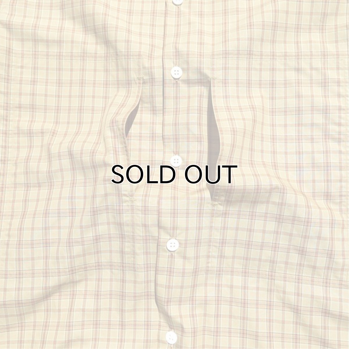 画像6: Riprap "S/S Semi Open Collar Shirt" -Plaid Broad-  color BEIGE/MINT　size MEDIUM, LARGE, X-LARGE (6)