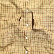 画像6: Riprap "S/S Semi Open Collar Shirt" -Plaid Broad-  color BEIGE/MINT　size MEDIUM, LARGE, X-LARGE (6)