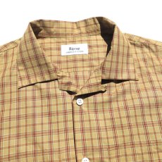 画像3: Riprap "S/S Semi Open Collar Shirt" -Plaid Broad-  color BEIGE/MINT　size MEDIUM, LARGE, X-LARGE (3)