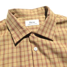 画像4: Riprap "S/S Semi Open Collar Shirt" -Plaid Broad-  color BEIGE/MINT　size MEDIUM, LARGE, X-LARGE (4)