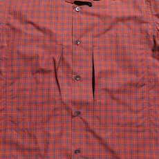 画像5: Riprap "S/S Semi Open Collar Shirt" -Plaid Broad-  color BROWN/RED　size MEDIUM, LARGE, X-LARGE (5)