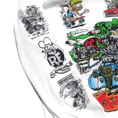 画像6: NEW "RAT FINK" Multi Print L/S T-Shirt　WHITE　size M, L, XL (6)