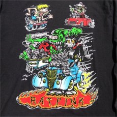 画像4: NEW "RAT FINK" Multi Print L/S T-Shirt　BLACK　size M, L, XL (4)