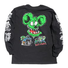 画像2: NEW "RAT FINK" Multi Print L/S T-Shirt　BLACK　size M, L, XL (2)